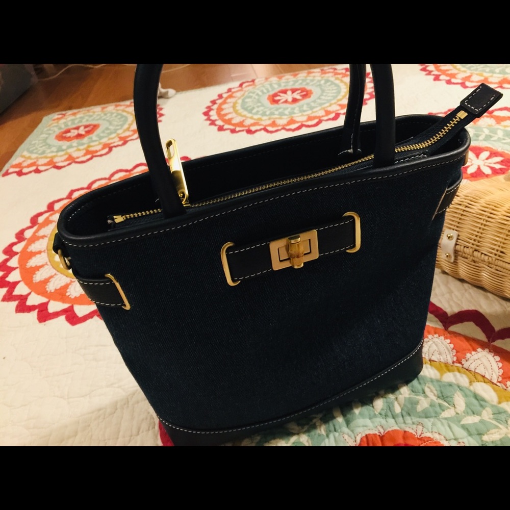 Denim tote bag